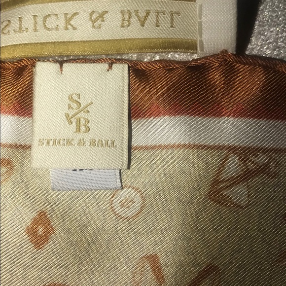 Stick & Ball  Exclusive Polo Silk Scarf NWT - Picture 10 of 13